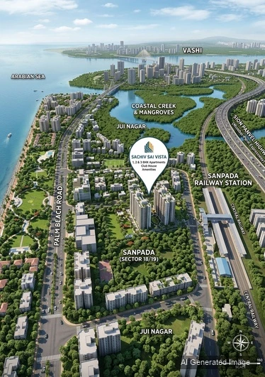 Sacvir sai vista sanpada Strategic Location Map