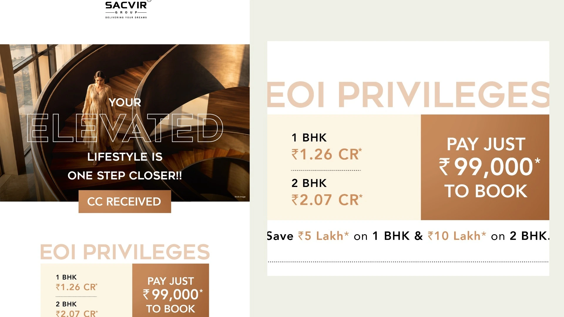 Sacvir sai vista sanpada EOI Privileges and Pricing